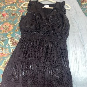 black leopard print dress